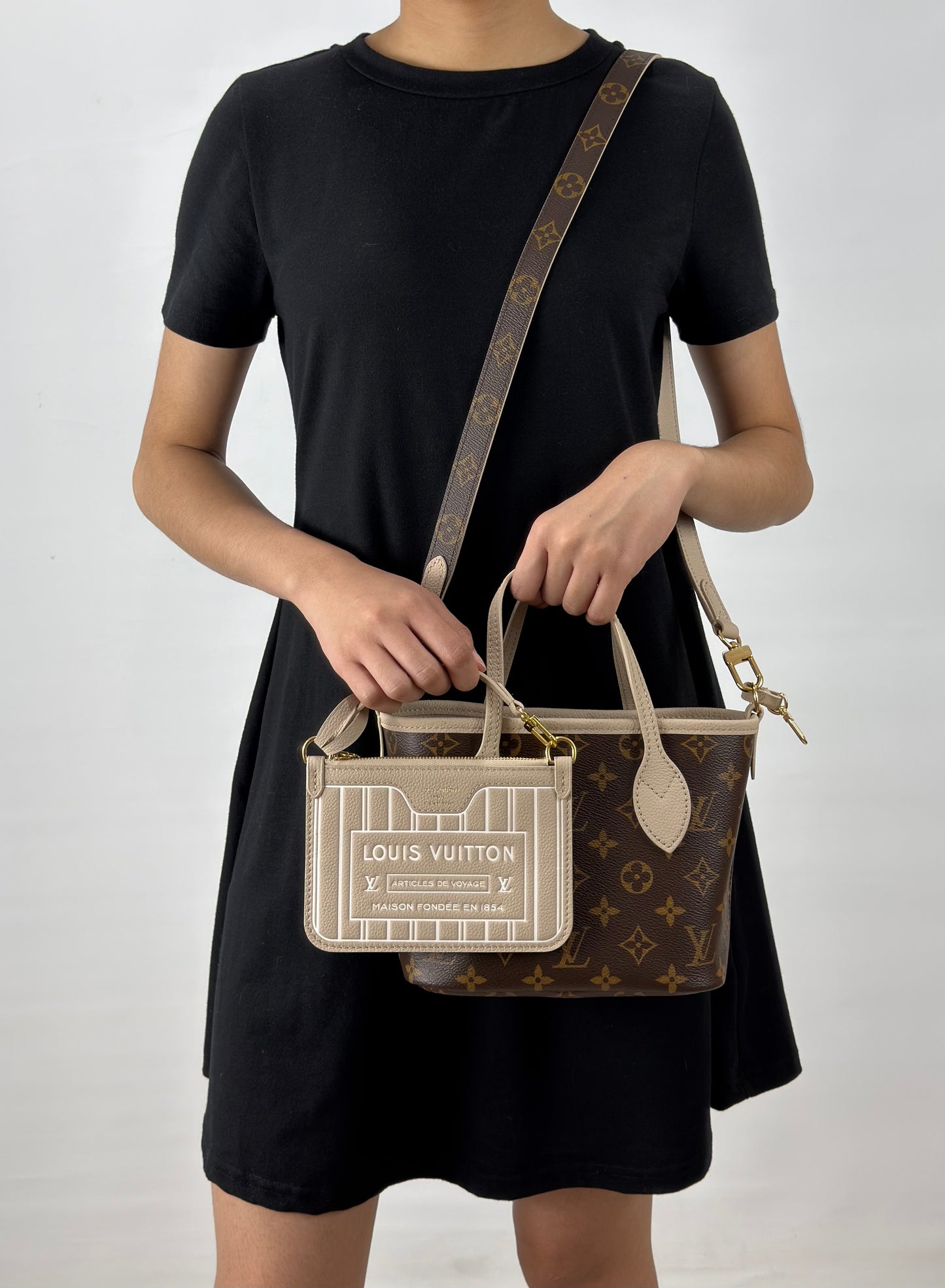 Louis Vuitton Inside Out BB Limestone Monogram