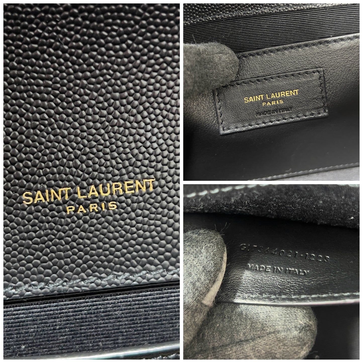 Saint Laurent Kate Medium In Grain De Poudre
Embossed Leather