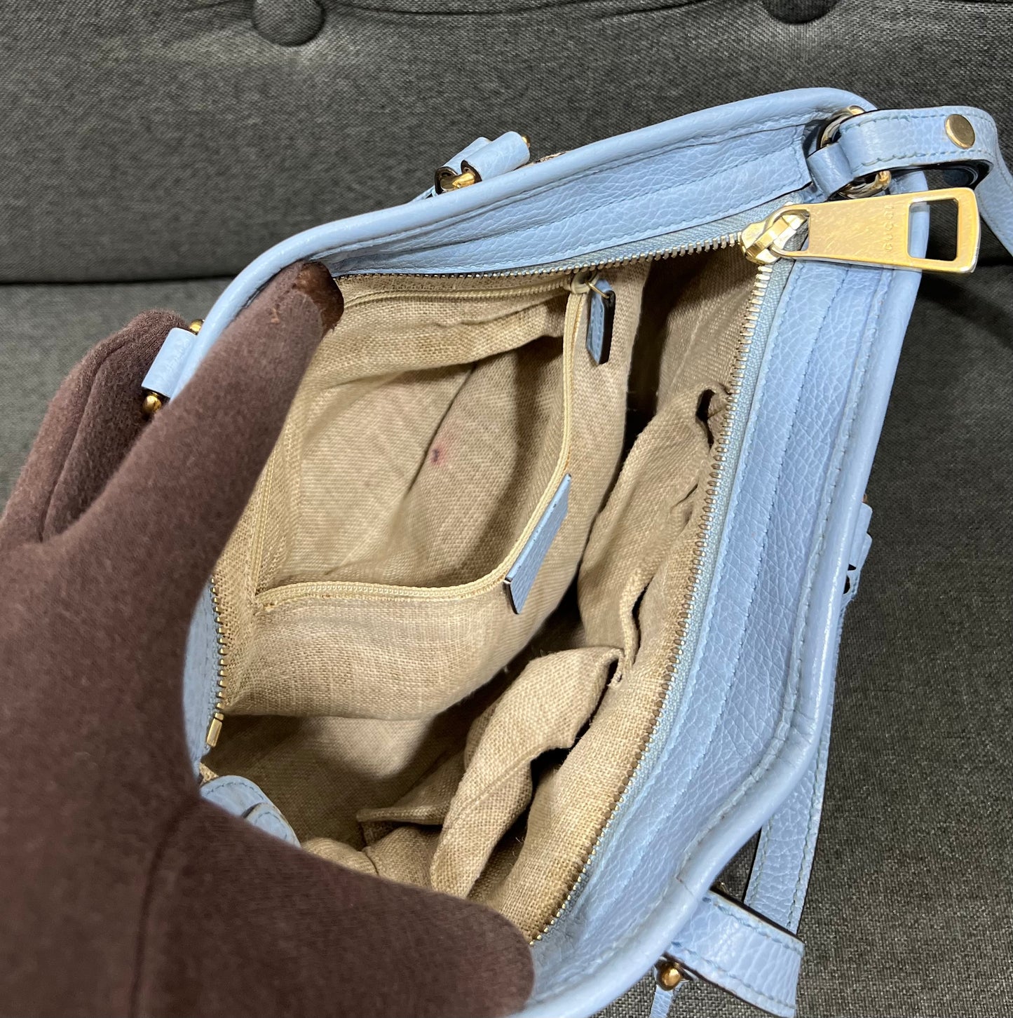 Gucci Bree GG Canvas Tote Bag