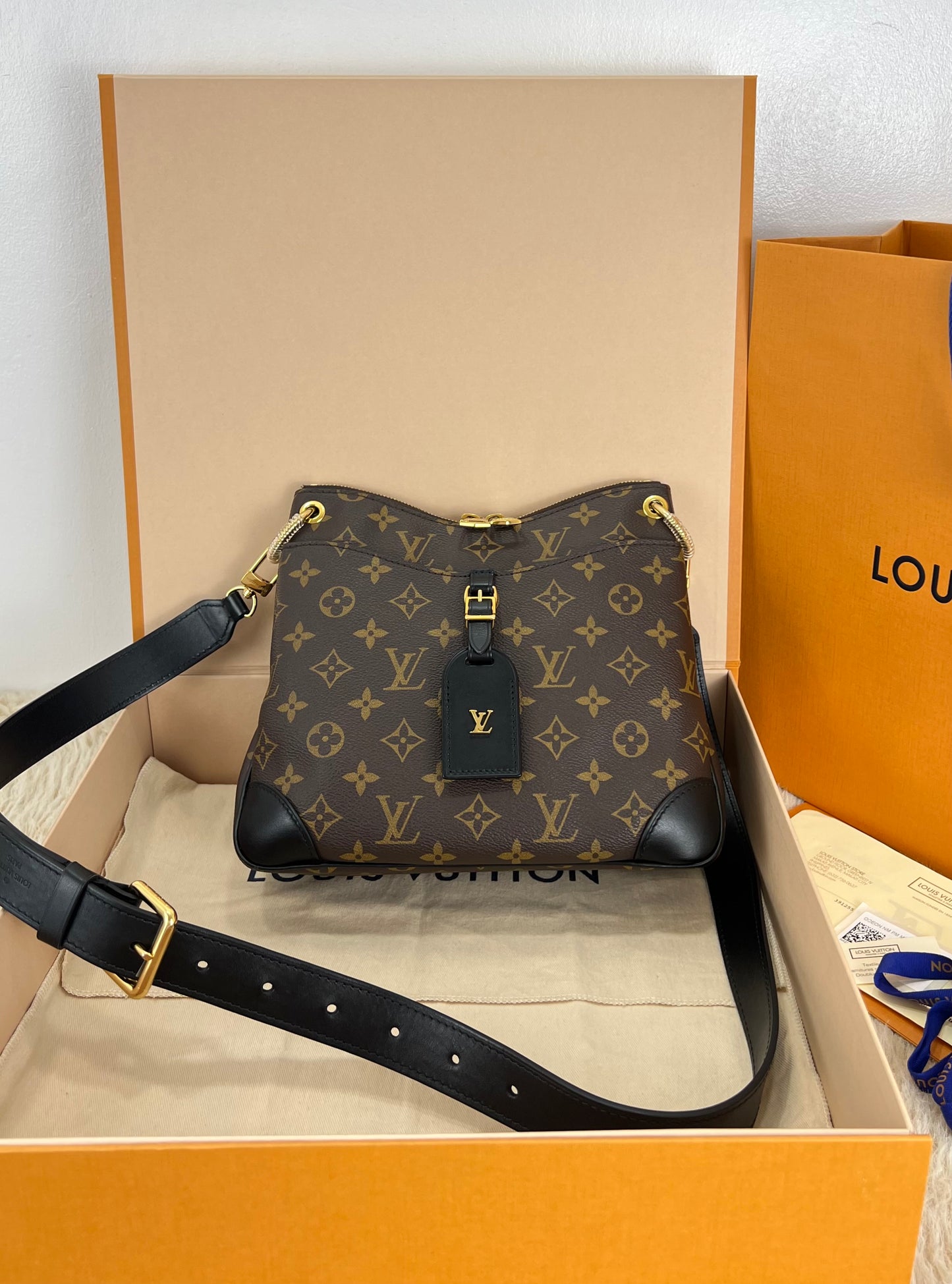 Louis Vuitton Monogram Canvas Odeon PM Noir