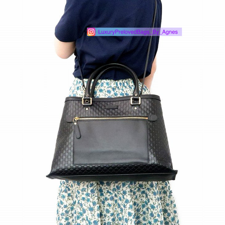 Gucci Microguccissima Leather Tote Bag