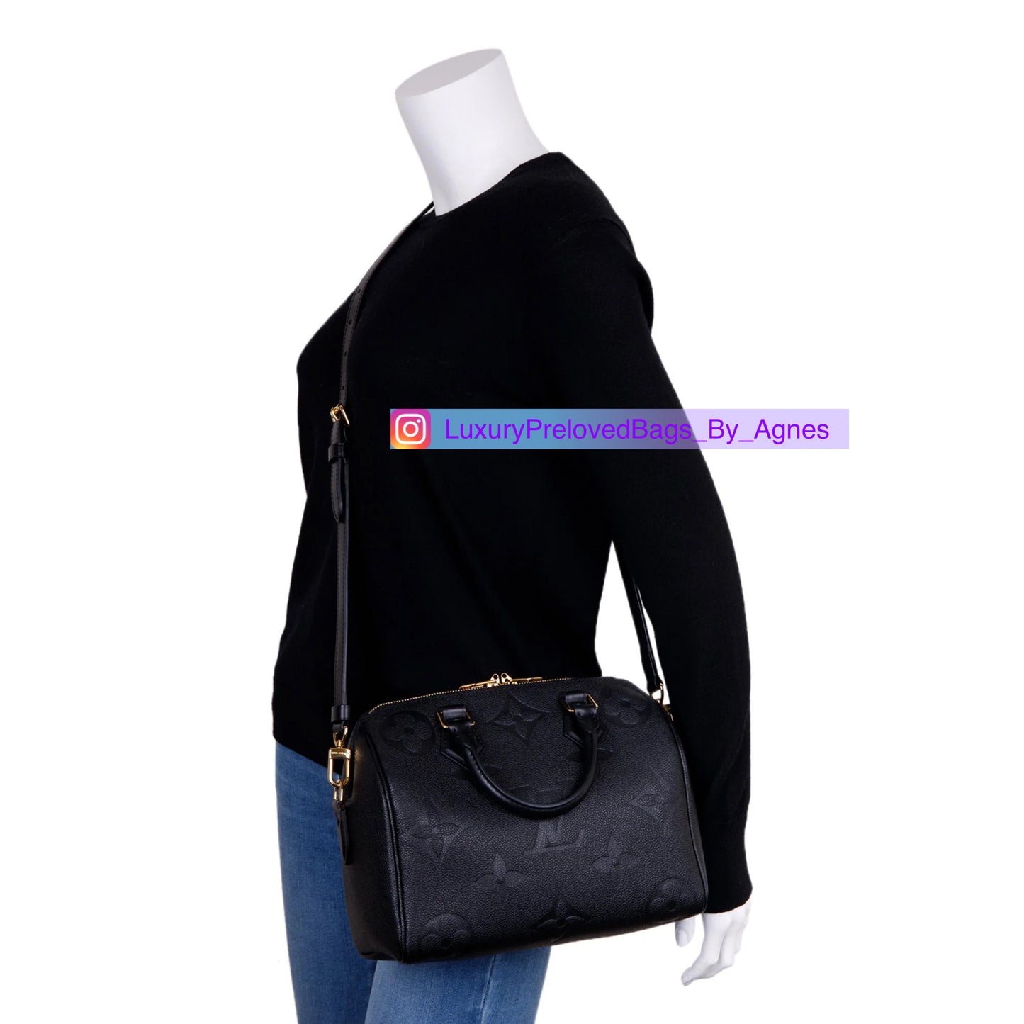 Louis Vuitton Speedy 25 Bandoulière 25 Monogram Empreinte