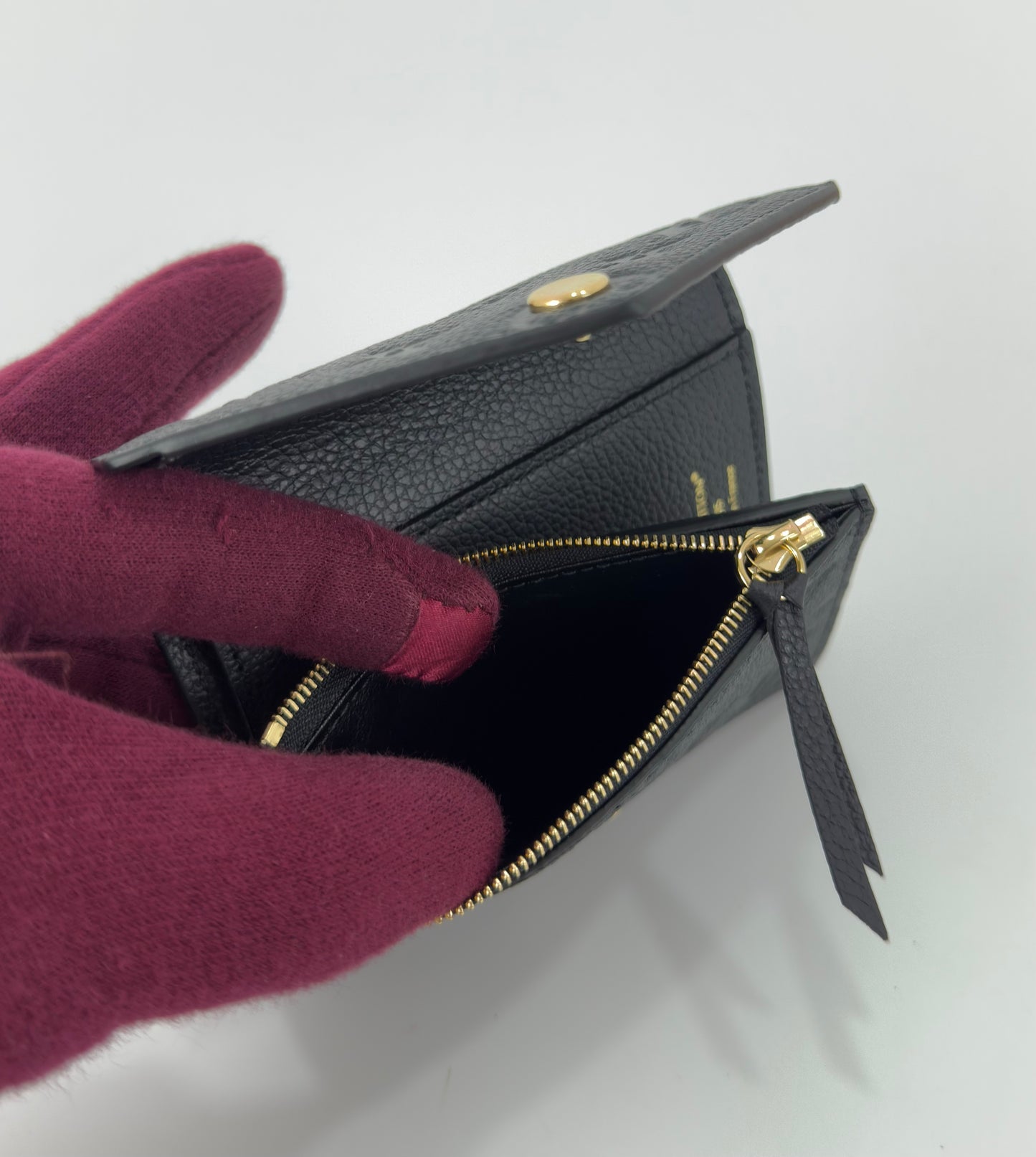Louis Vuitton Victorine Wallet In Black Monogram
Empreinte Leather (1 )