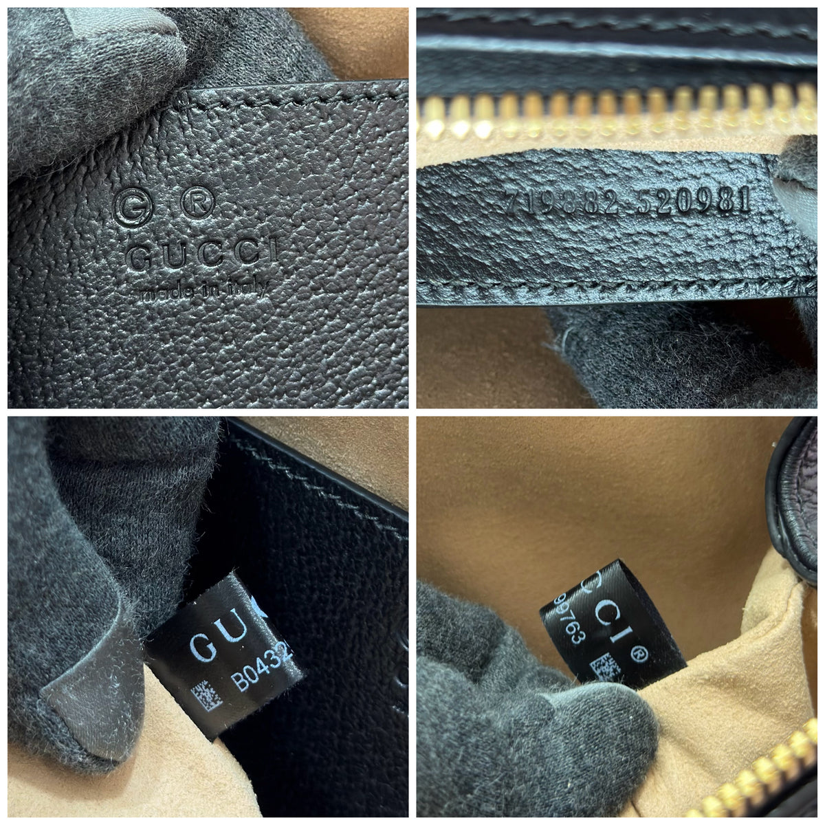Gucci GG Calfskin Web Ophidia Small Tote Bag