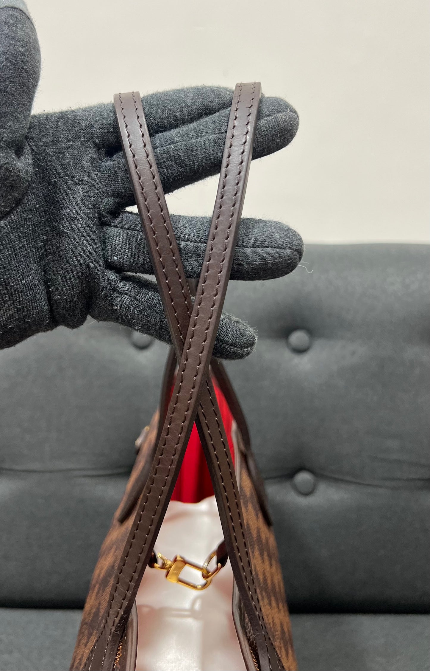 Louis Vuitton Neverfull MM Damier Ebene With Pouch