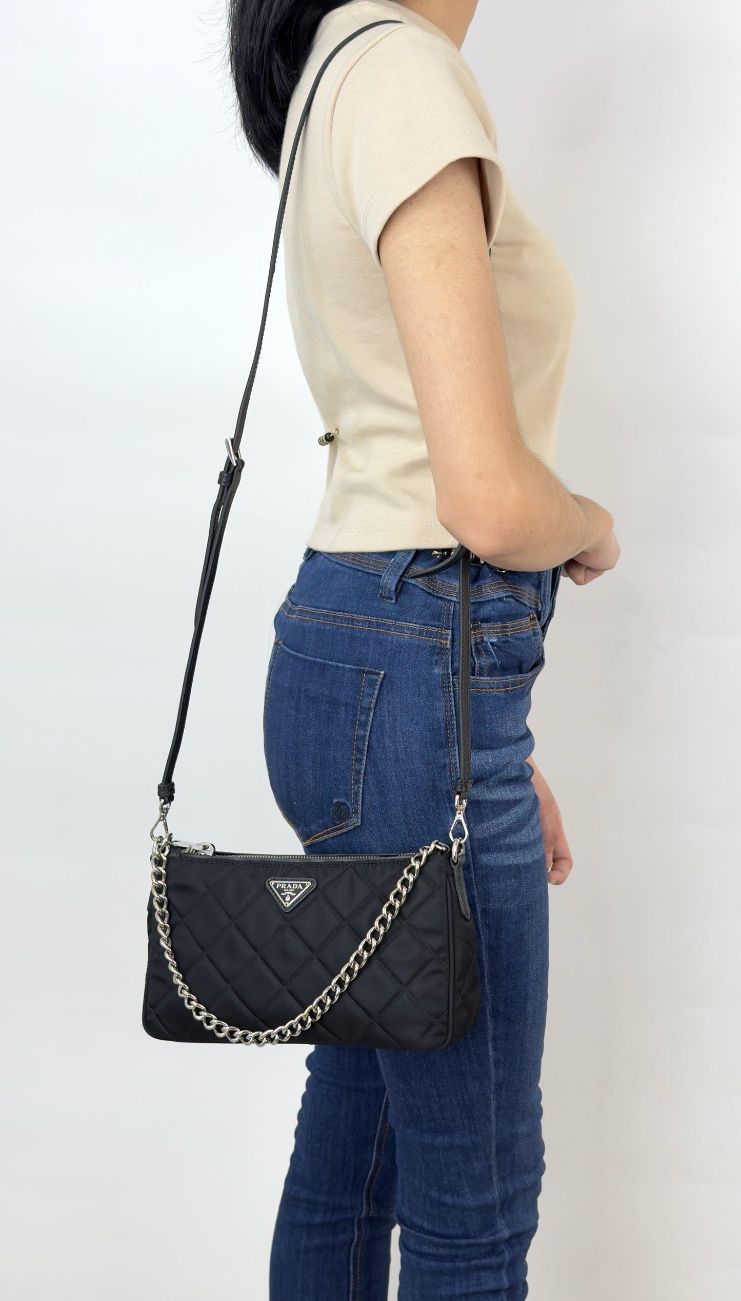 Prada Tessuto Impuntu Quilted Nylon