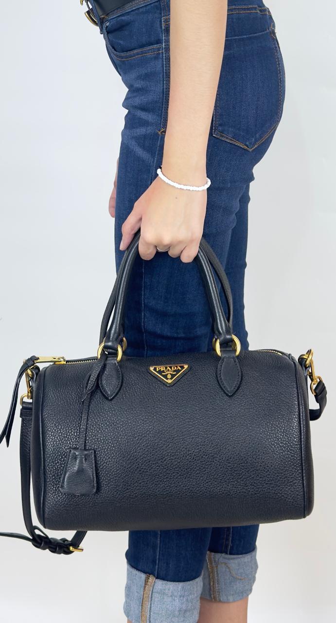 Prada vitello phenix boston bag