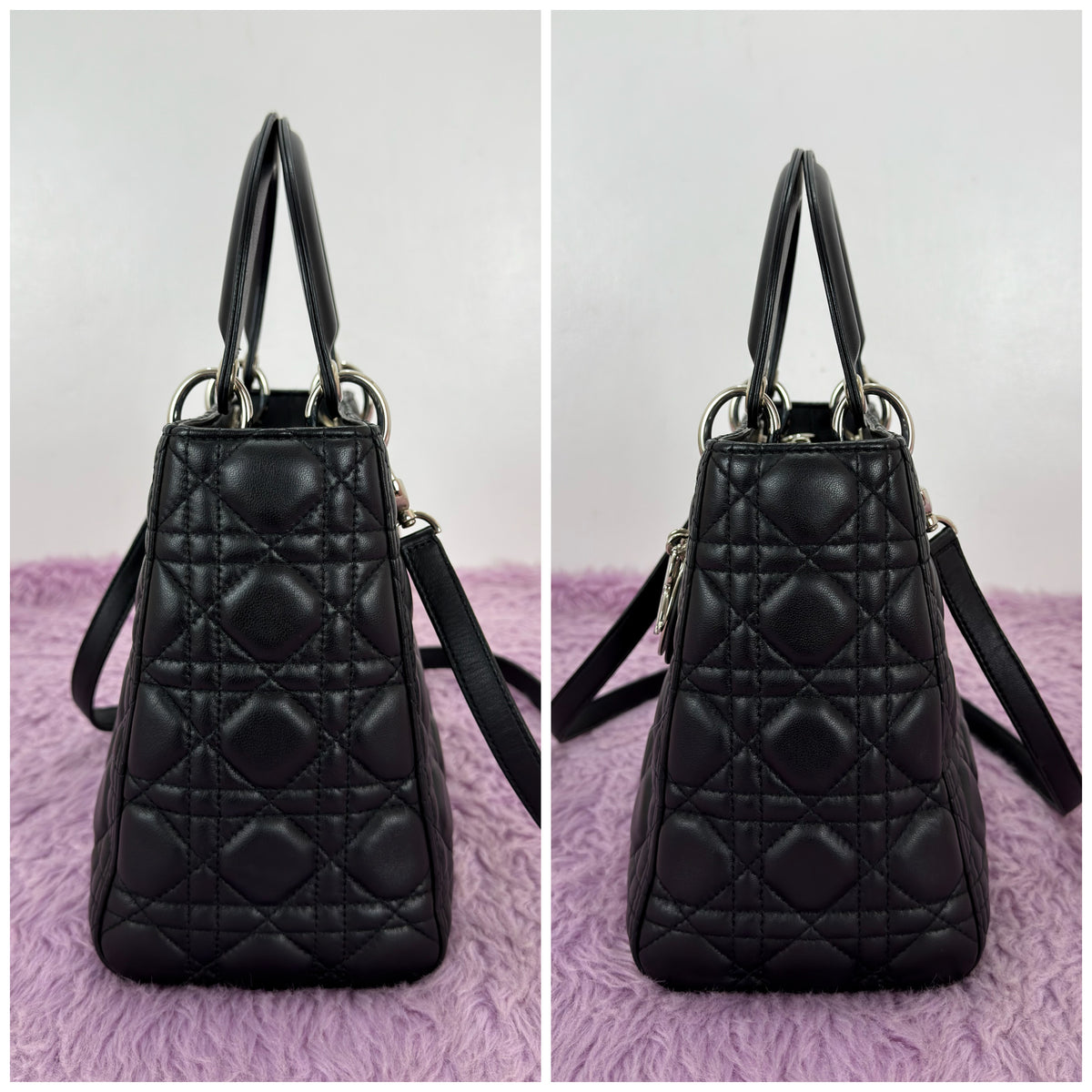 Dior Medium Lady Dior Cannage Lambskin