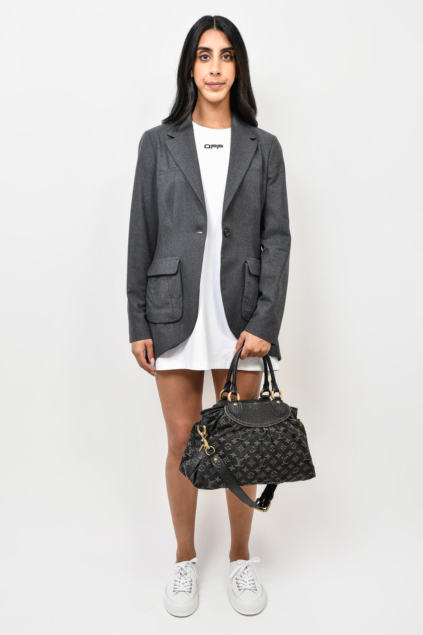 Louis Vuitton Monogram Denim Neo Cabby MM Handbag