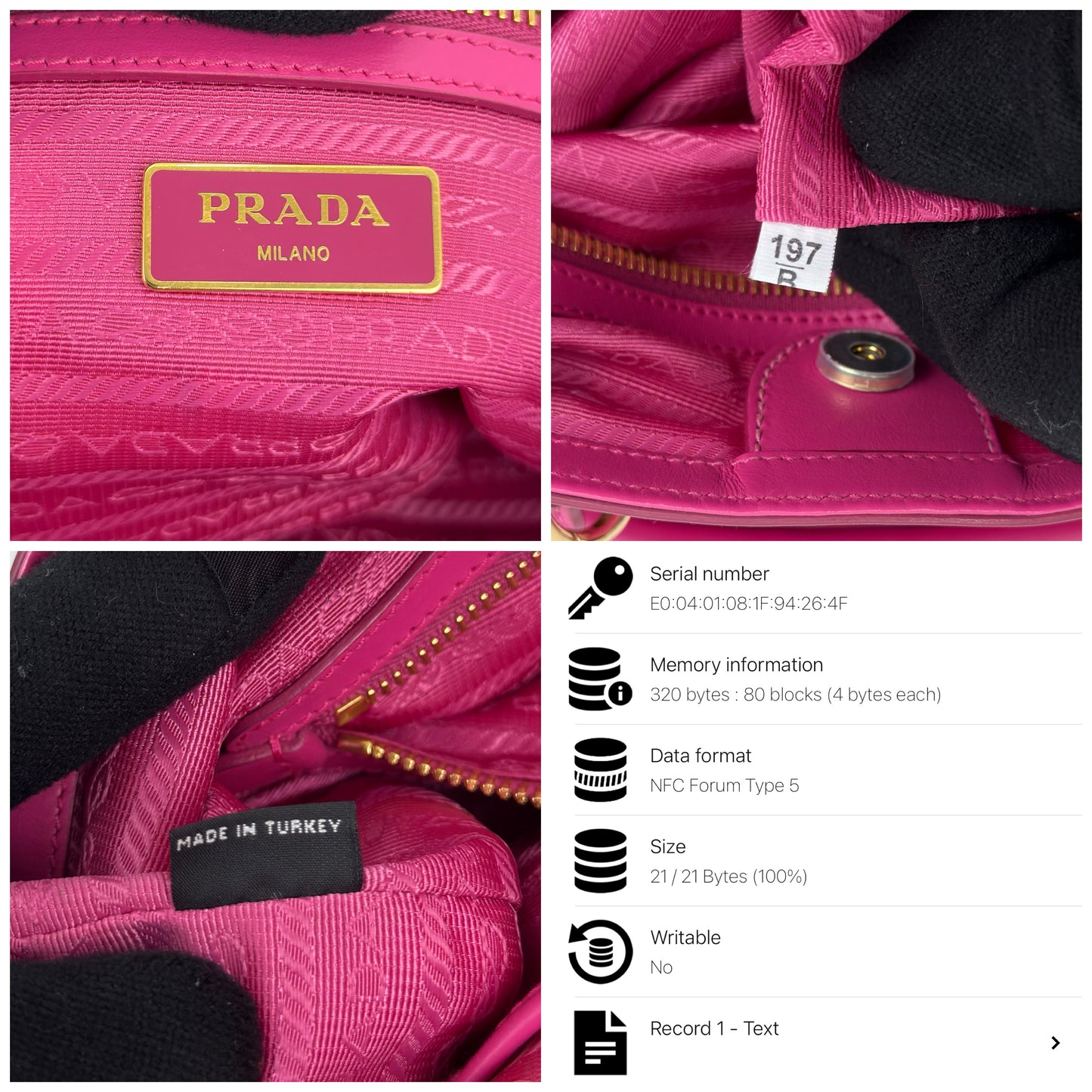Prada Pink Prada Tessuto Nylon
