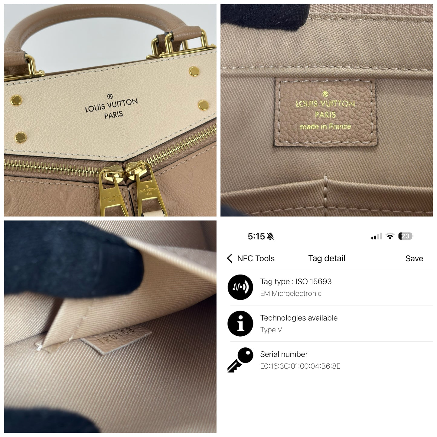 Louis Vuitton Sully Tote PM Empreinte Leather