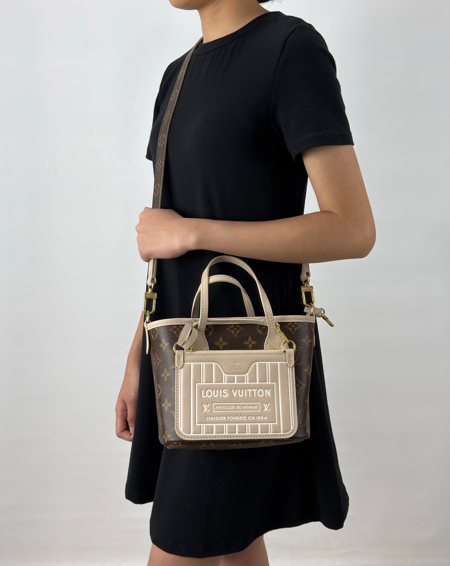 Louis Vuitton Inside Out BB Limestone Monogram