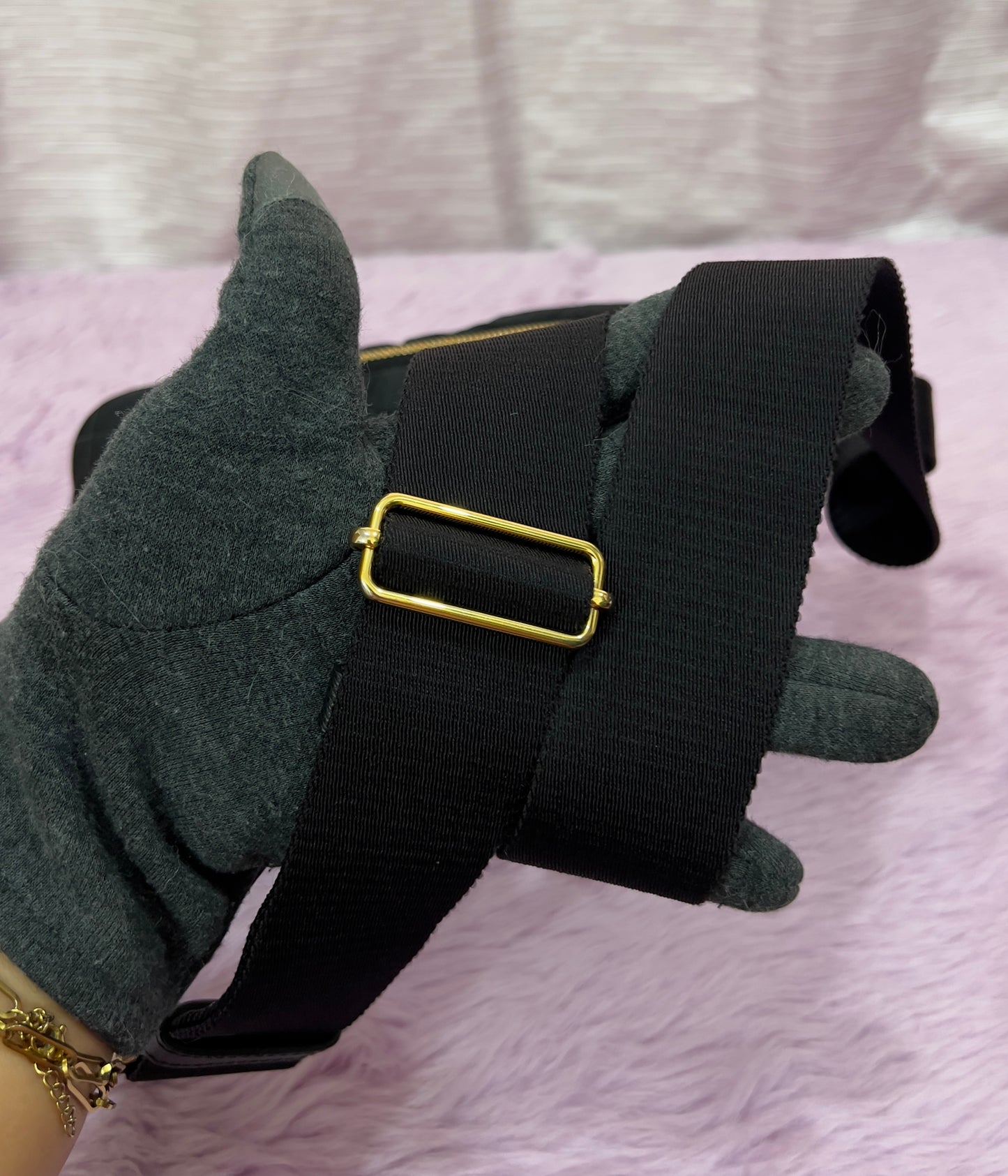 Prada Tessuto Black Quilted Camera Bag
