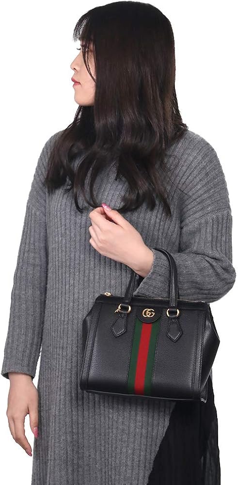 Gucci GG Calfskin Web Ophidia Small Tote Bag