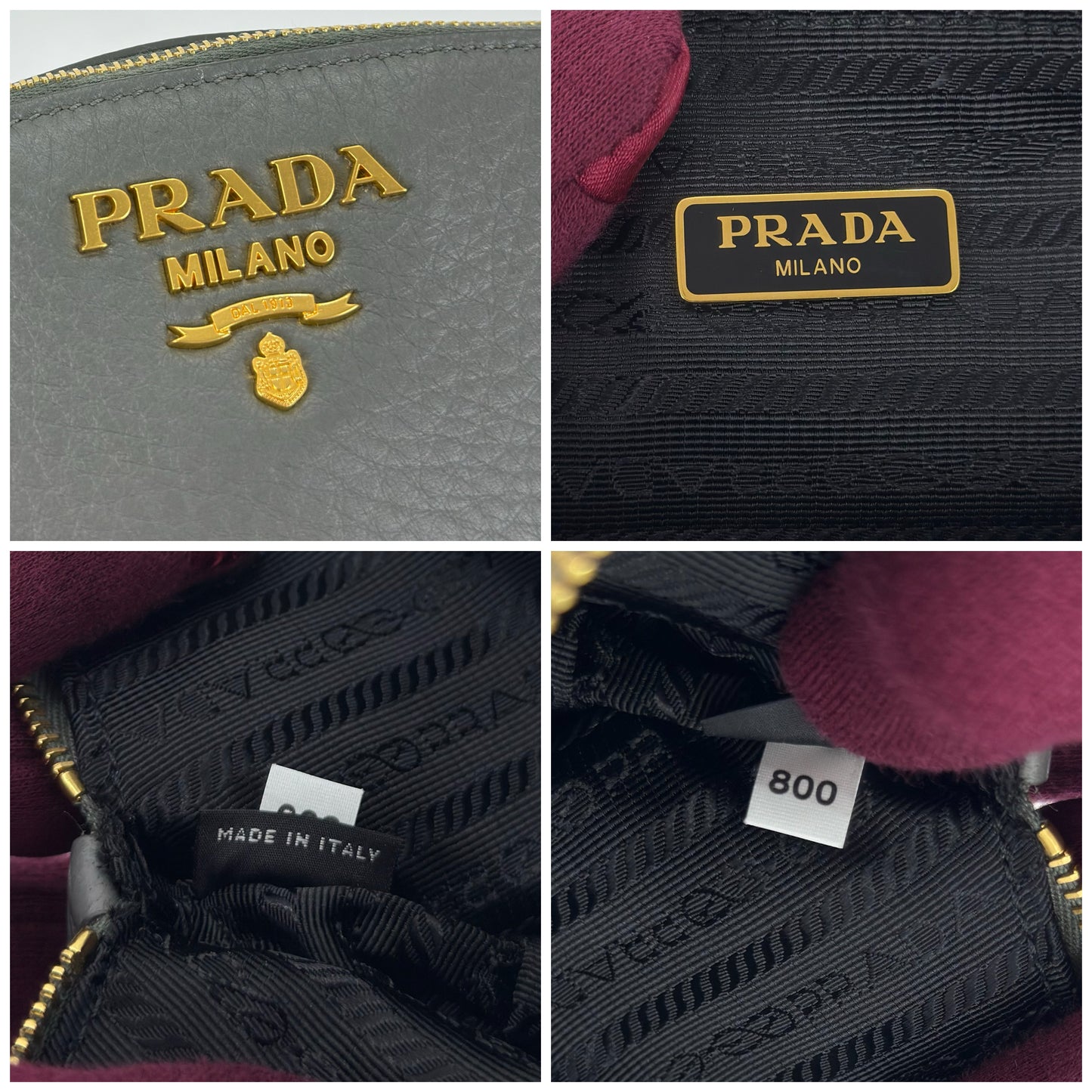 Prada Vitello Daino Cosmetic Pouch