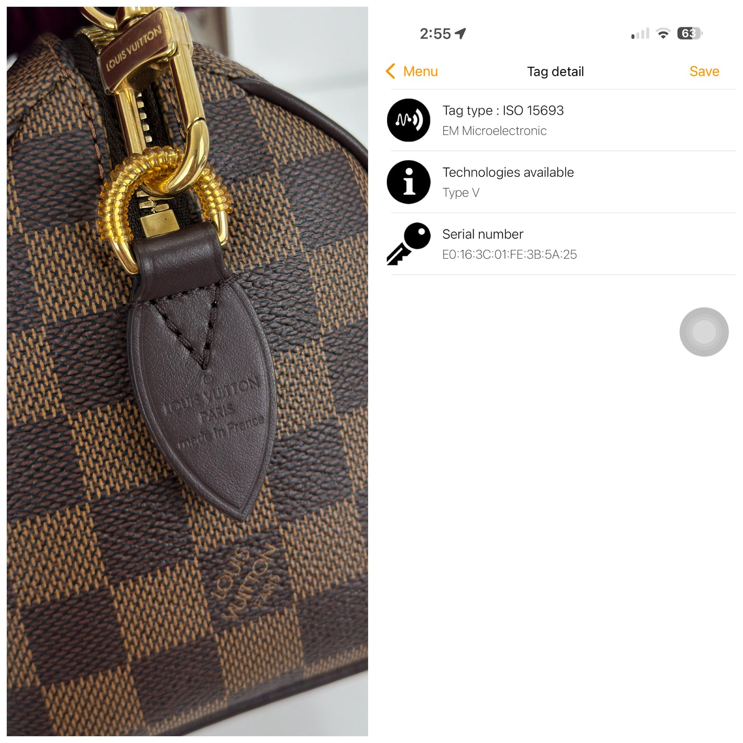 Louis Vuitton Speedy Bandoulière 20 Damier Ebene