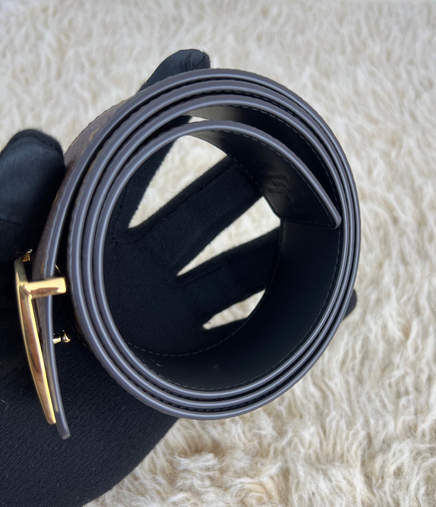 Louis Vuitton Monogram Canvas LV Initiales Reversible Belt 95/38