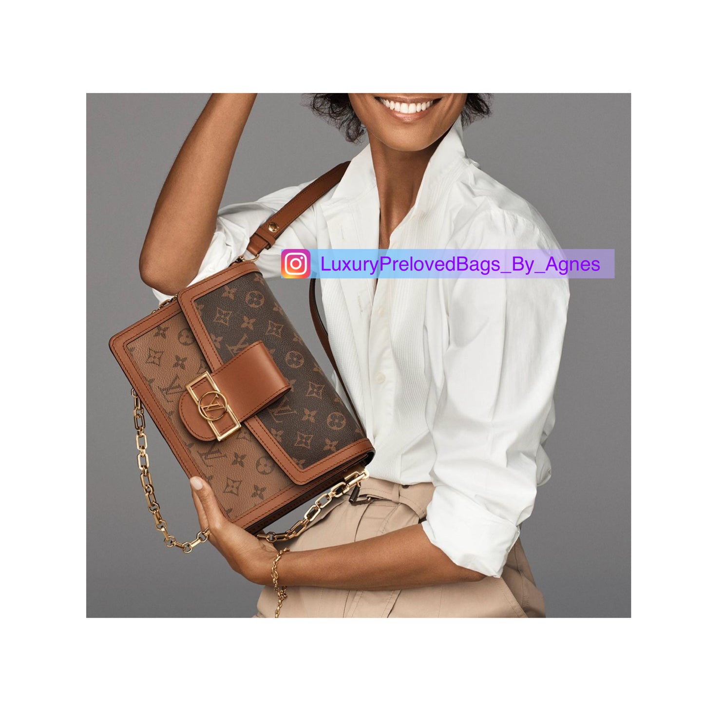 Louis Vuitton Dauphine MM Reverse Monogram