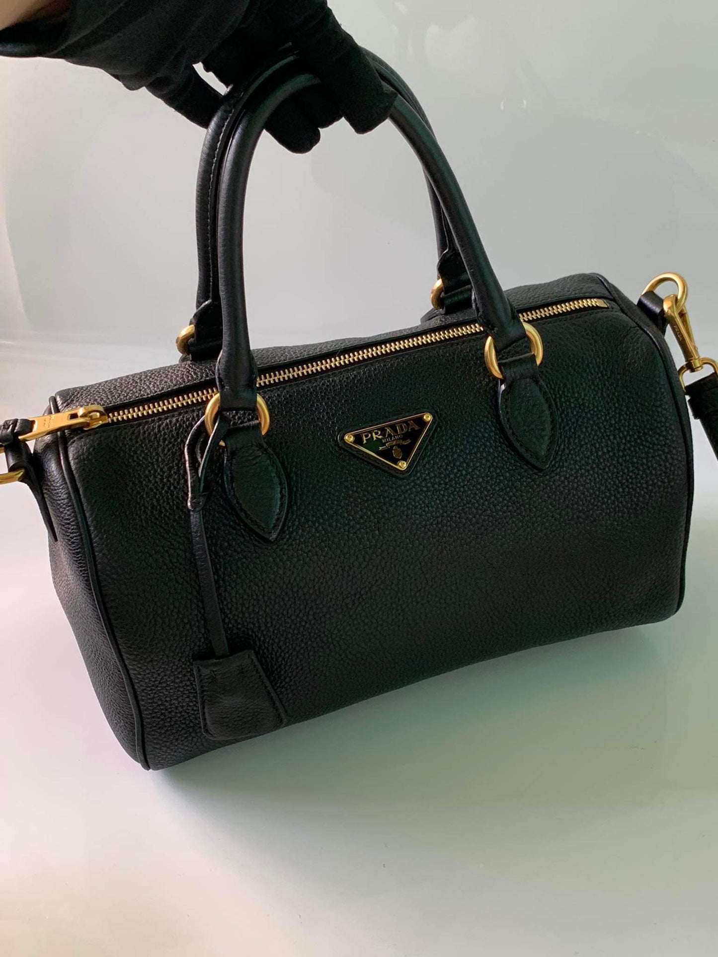 Prada vitello phenix boston bag