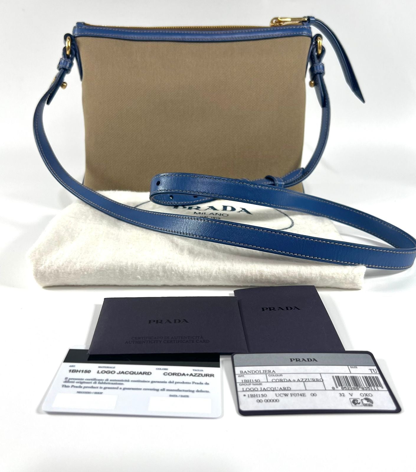 Prada Bandoliera Logo Jacquard