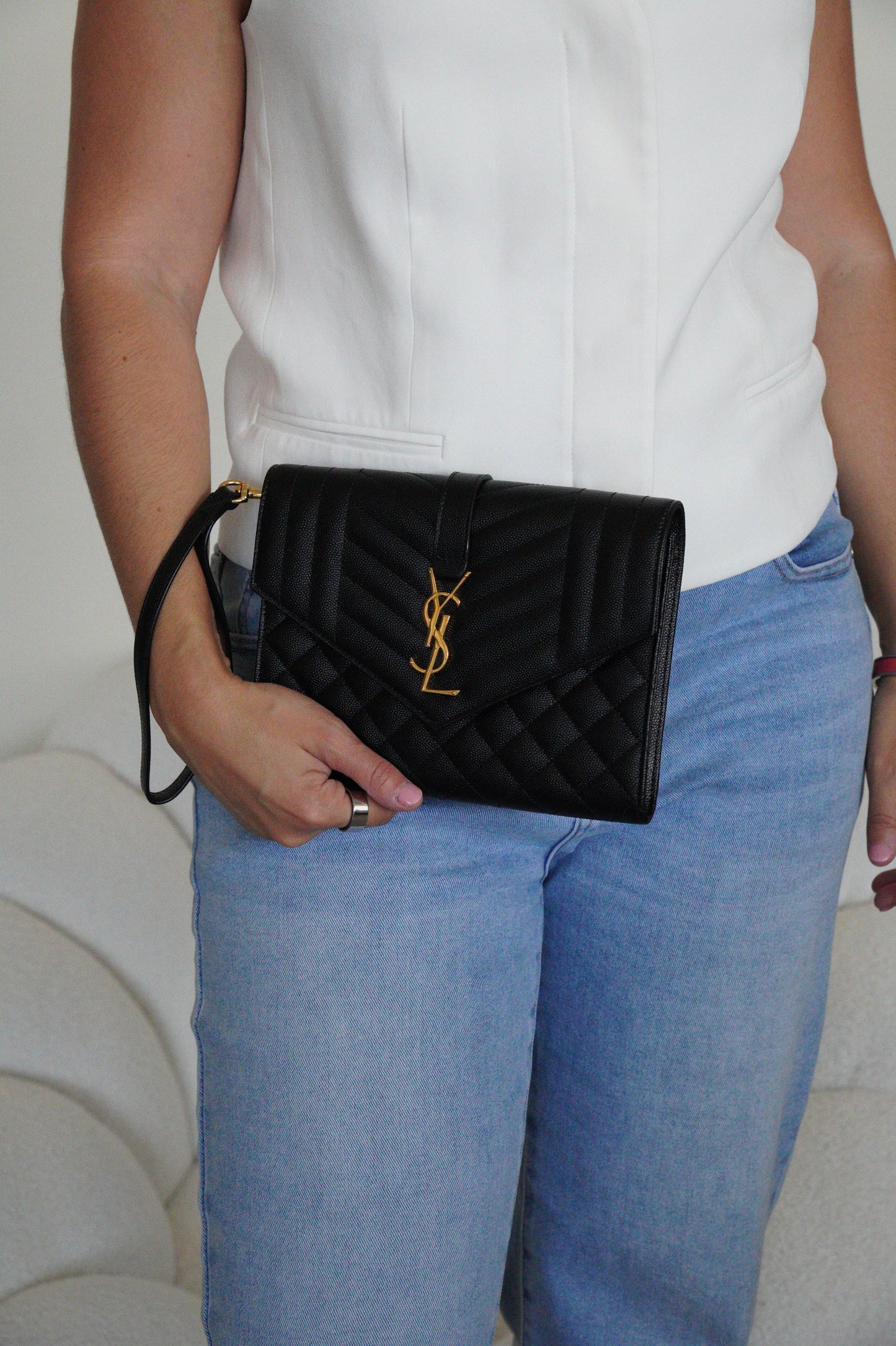 Saint Laurent Envelope Clutch Bag