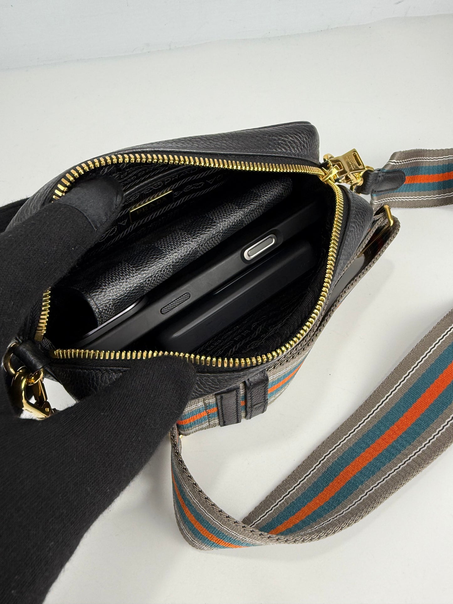 Prada Vitello Phenix Crossbody Bag Mini