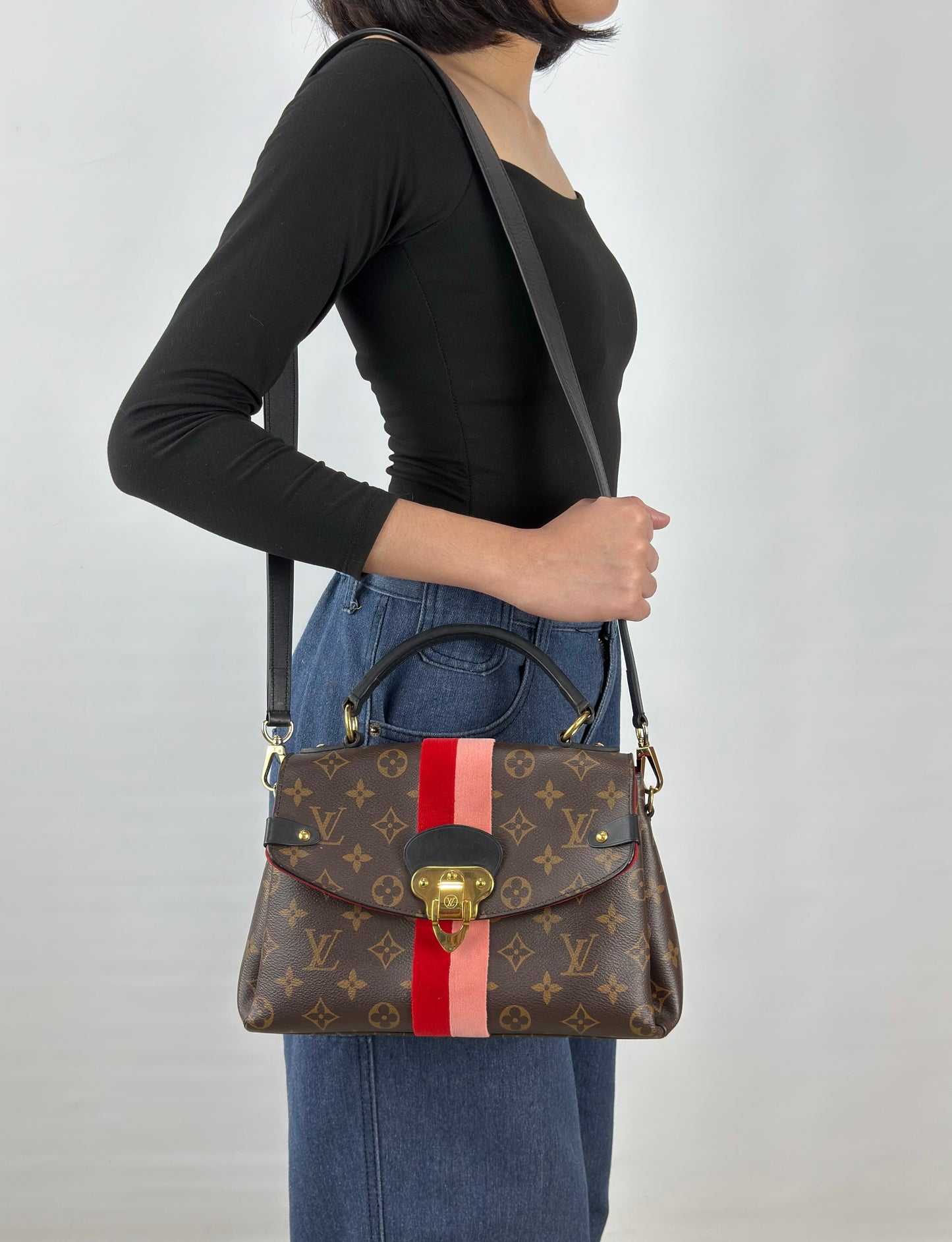 Louis Vuitton Georges BB Monogram In Coquelicot Peach