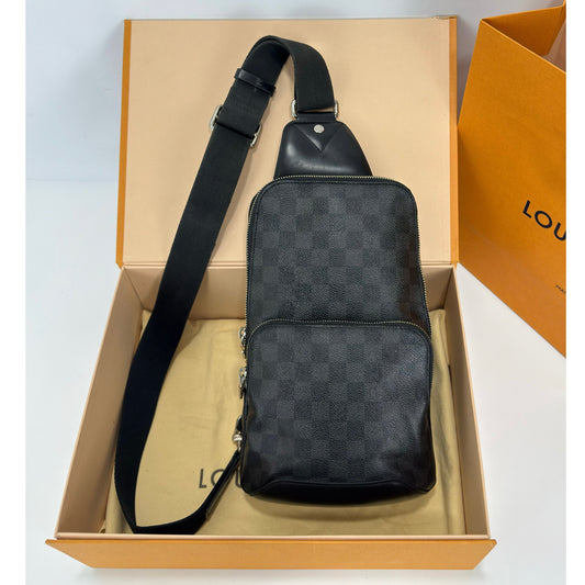 Louis Vuitton Avenue Sling Bag Damier Graphite Canvas