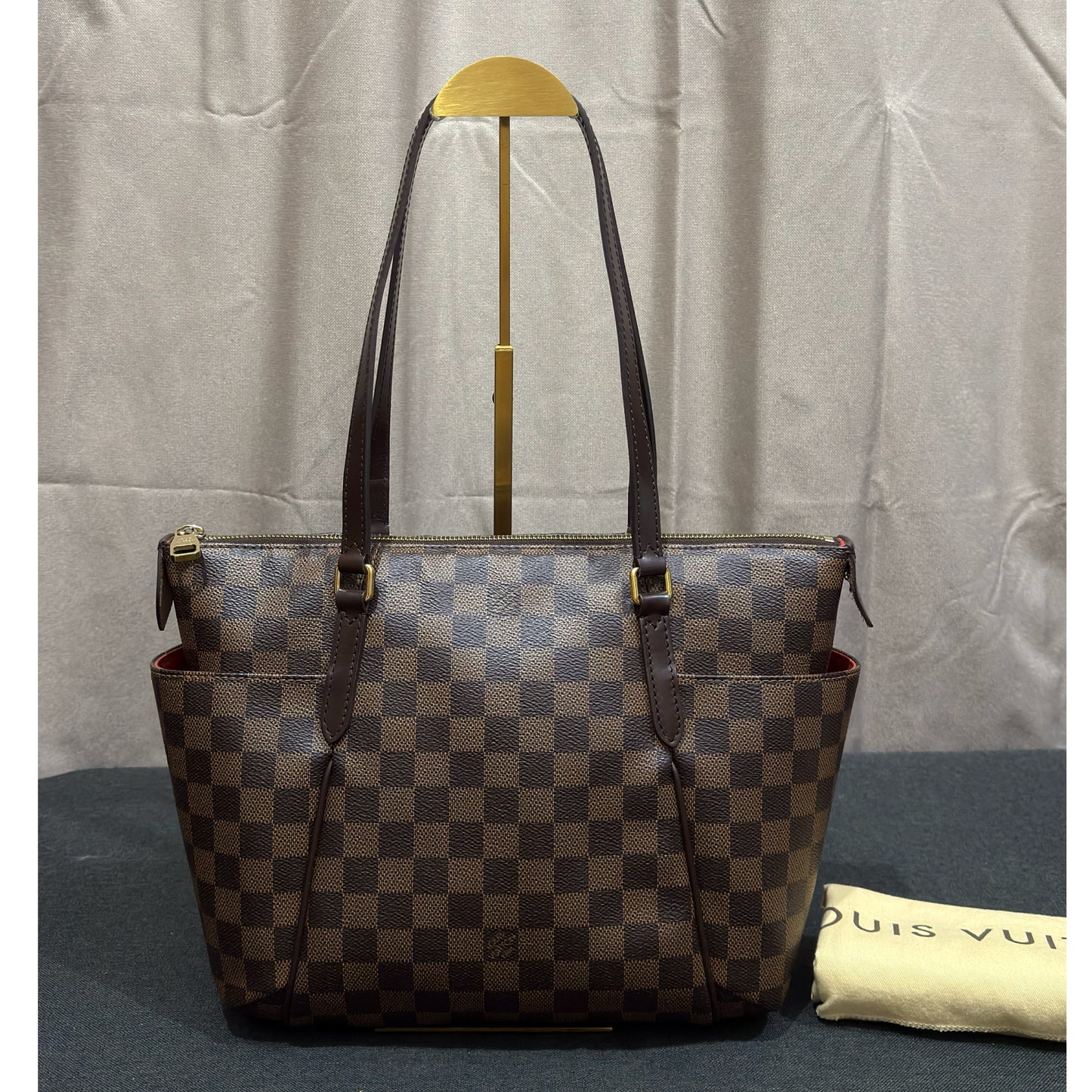 Louis Vuitton Damier Ebene Totally Pm Tote Bag