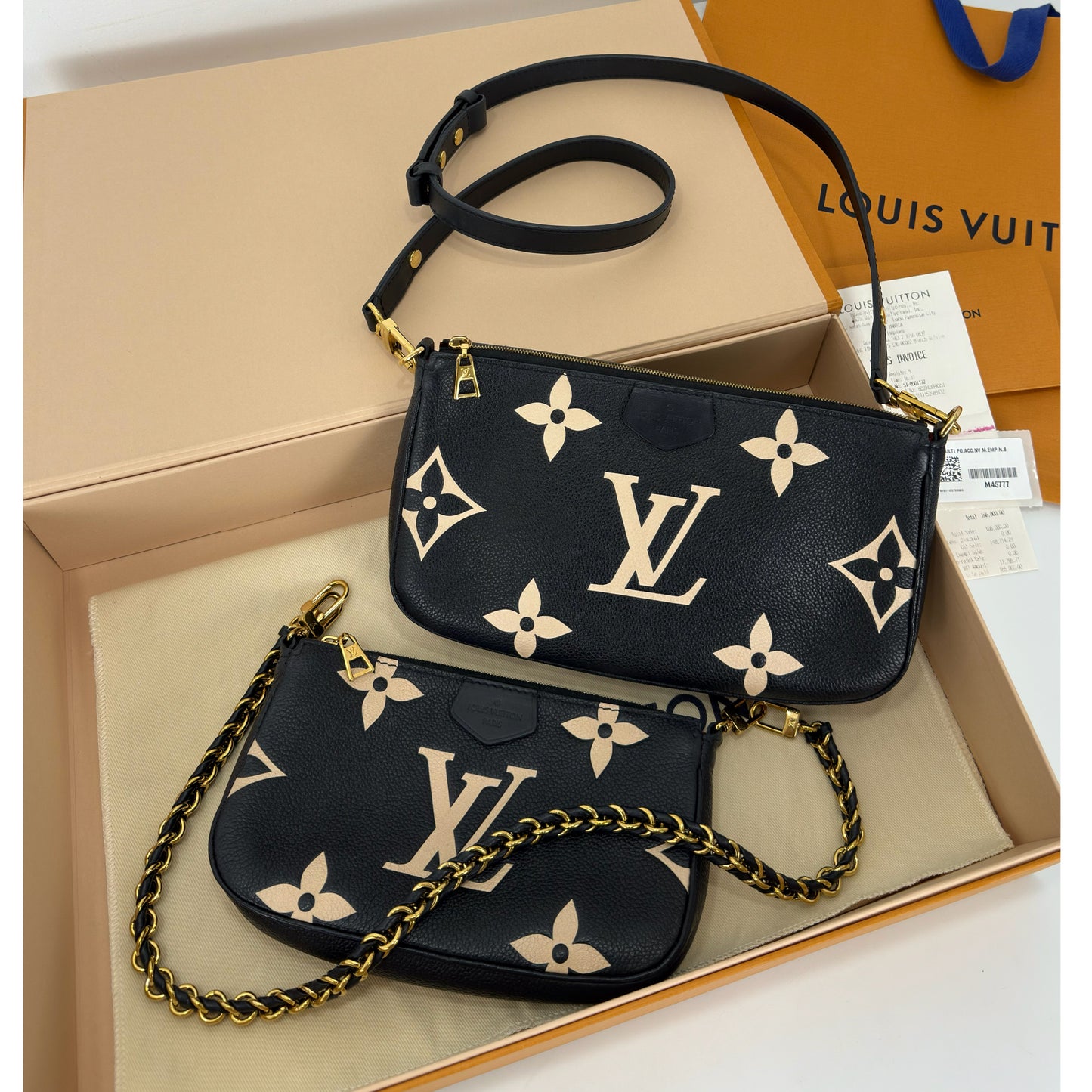 Louis Vuitton Multi Pochette Accesoires Monogram Empreinte