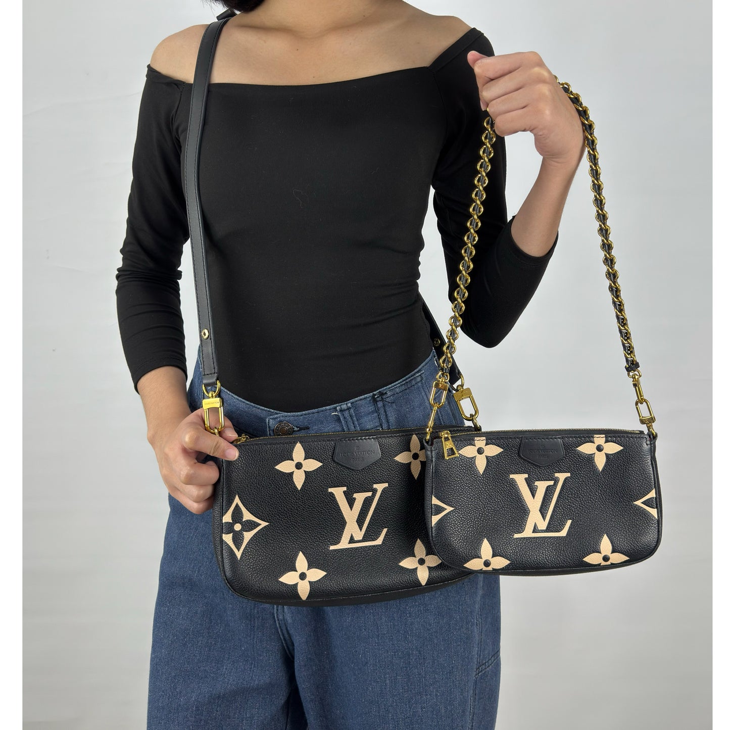 Louis Vuitton Multi Pochette Accesoires Monogram Empreinte