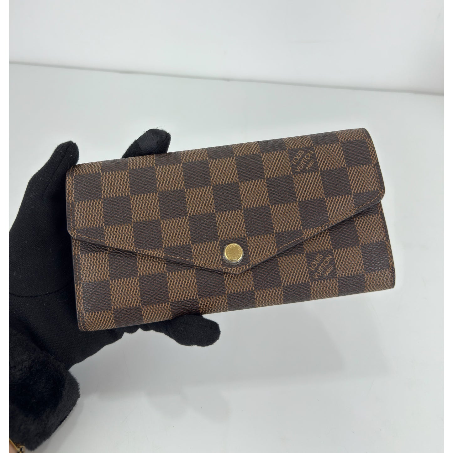 Louis Vuitton Damier Ebene Sarah Wallet