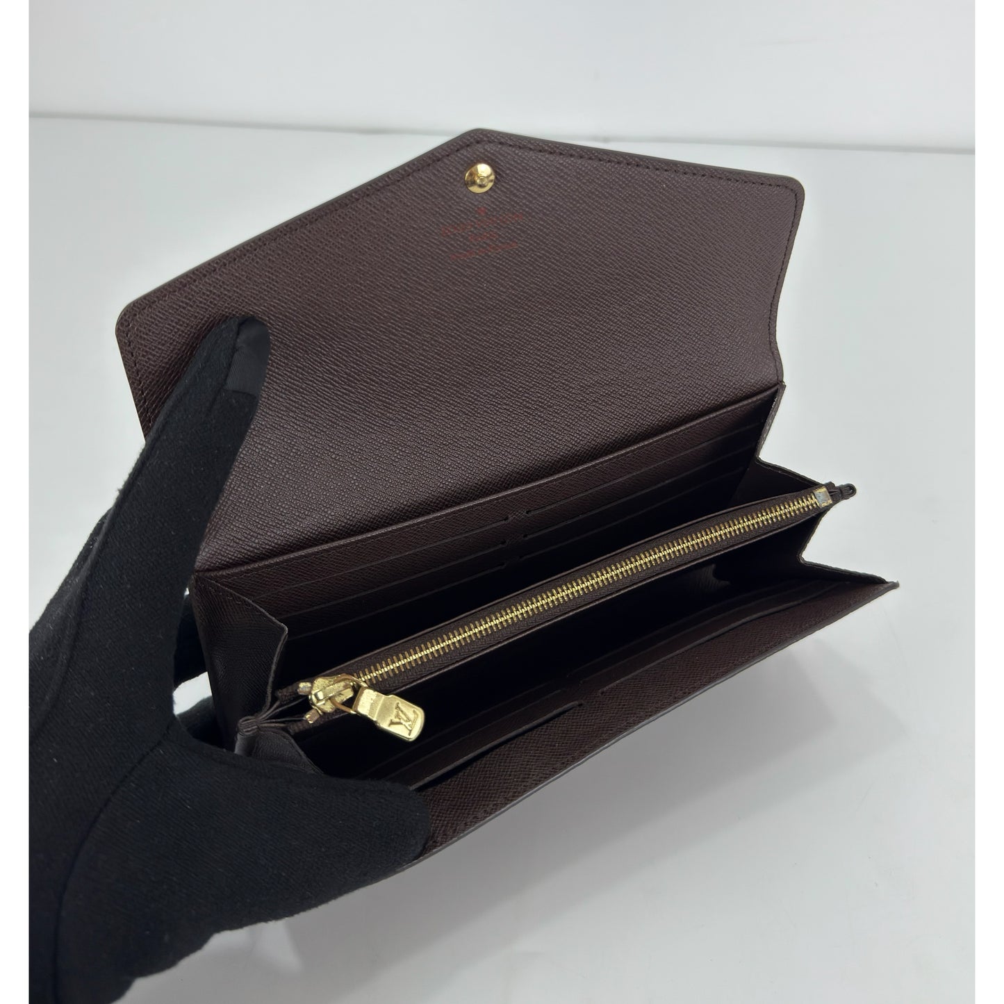 Louis Vuitton Damier Ebene Sarah Wallet