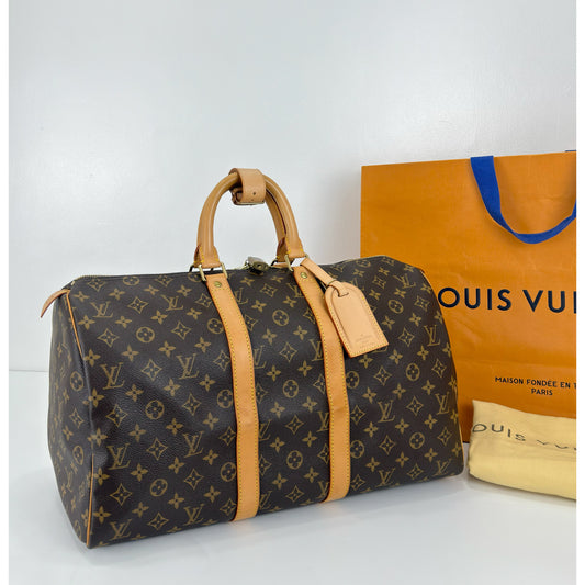 Louis Vuitton Monogram Canvas Keepal 45
