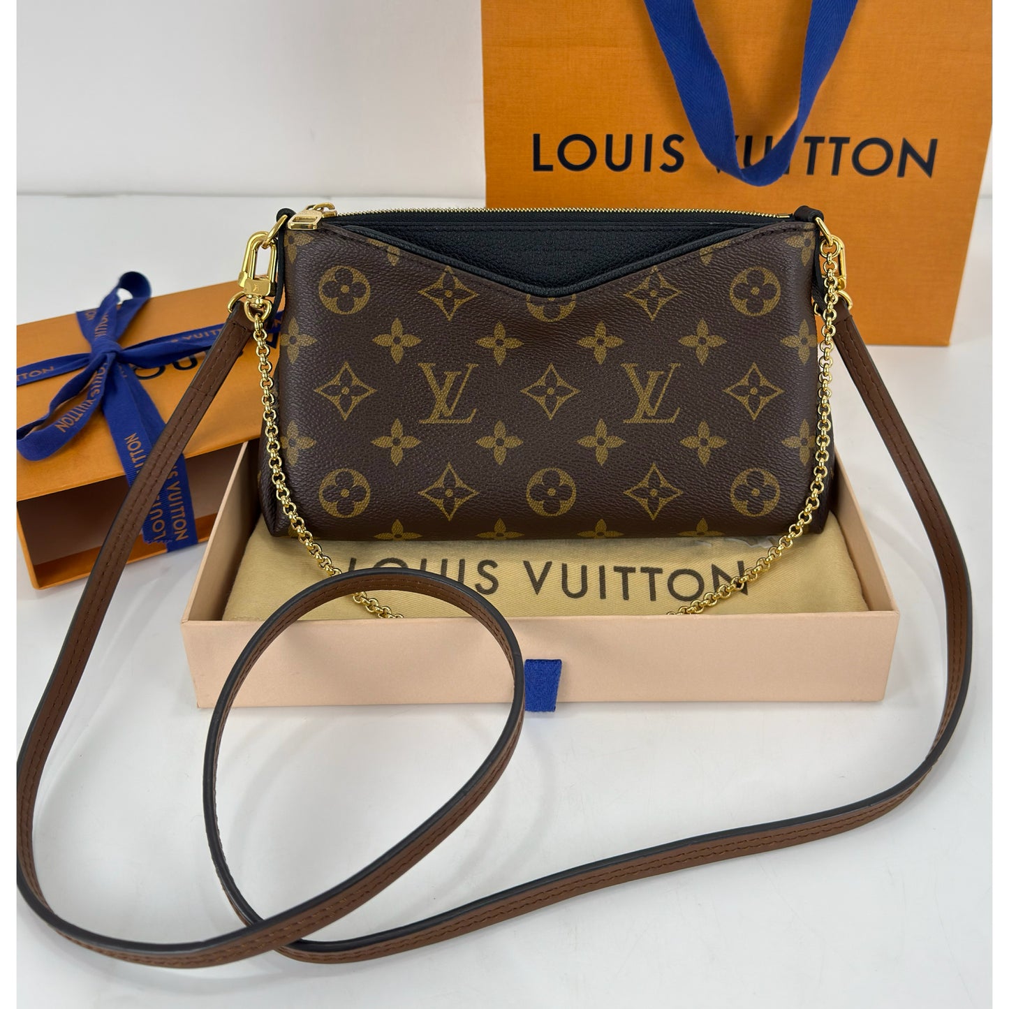 Louis Vuitton Monogram Canvas Pallas Clutch