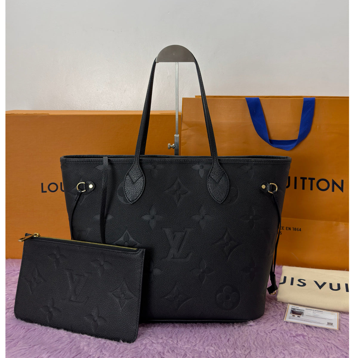 Louis Vuitton Neverfull MM Monogram Empreinte Leather