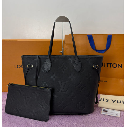 Louis Vuitton Neverfull MM Monogram Empreinte Leather