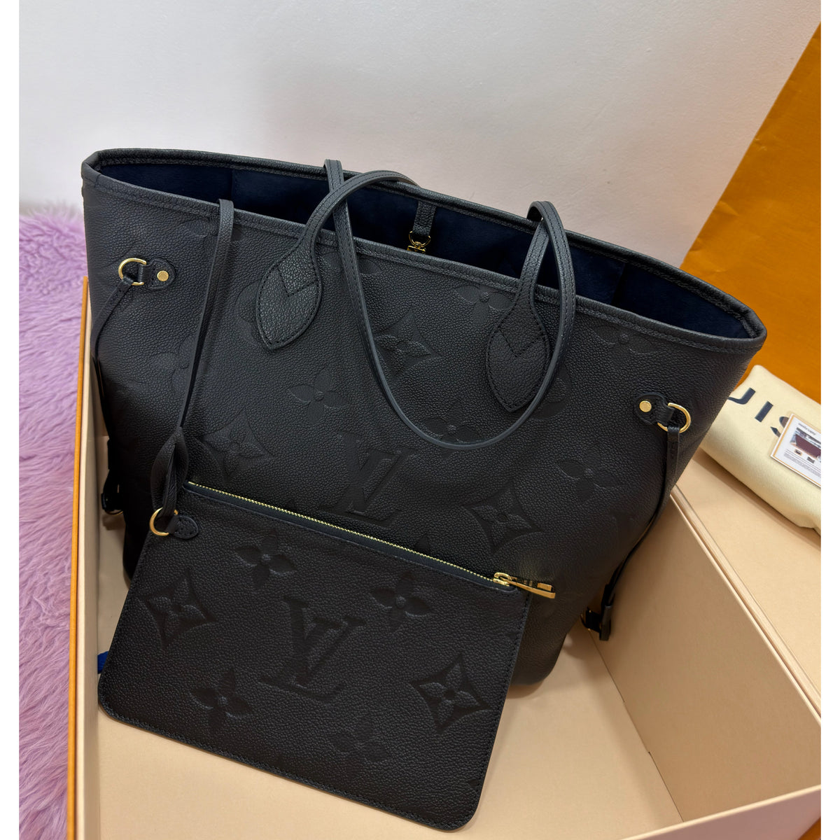 Louis Vuitton Neverfull MM Monogram Empreinte Leather