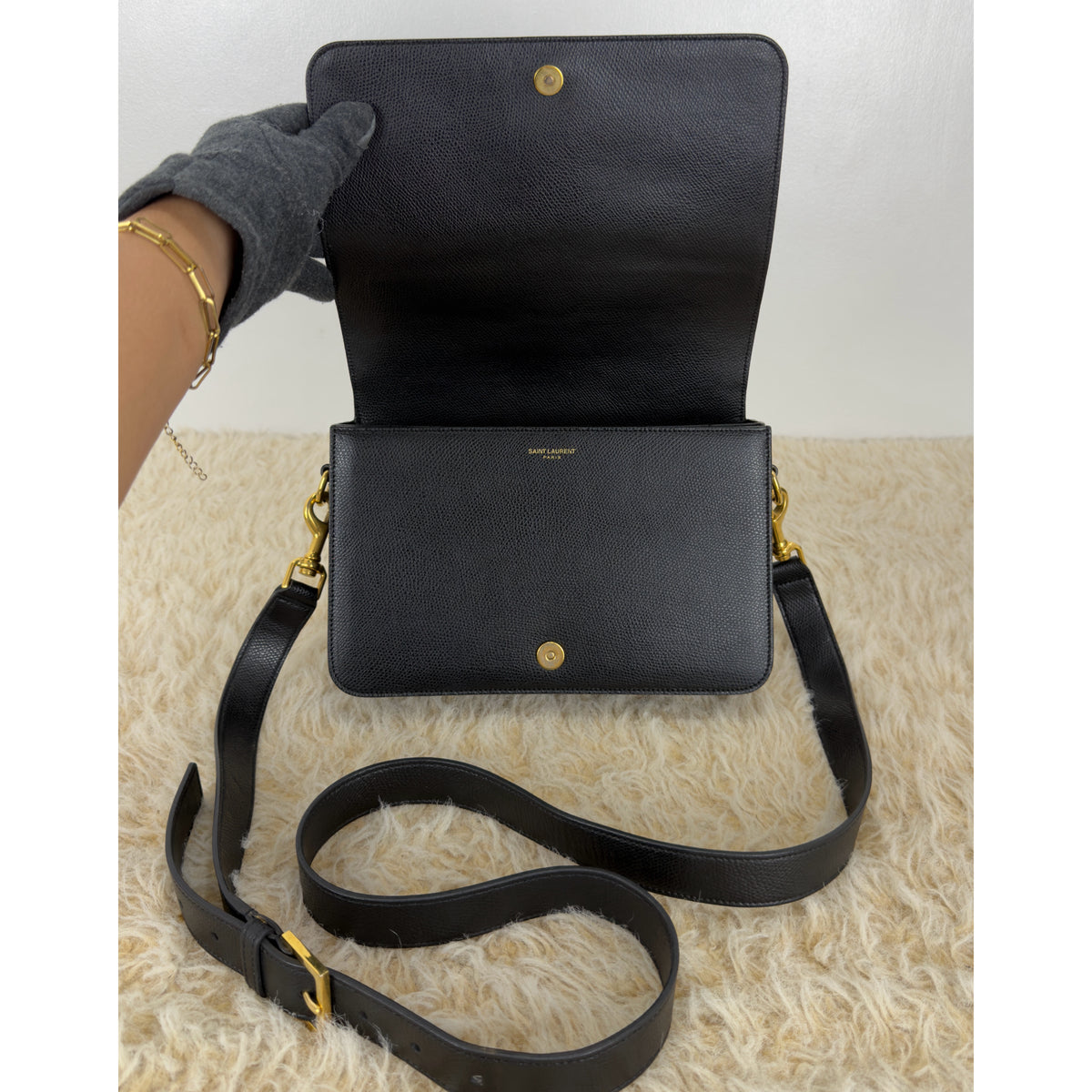 Saint Laurent Medium Classic Monogram Universite Bag