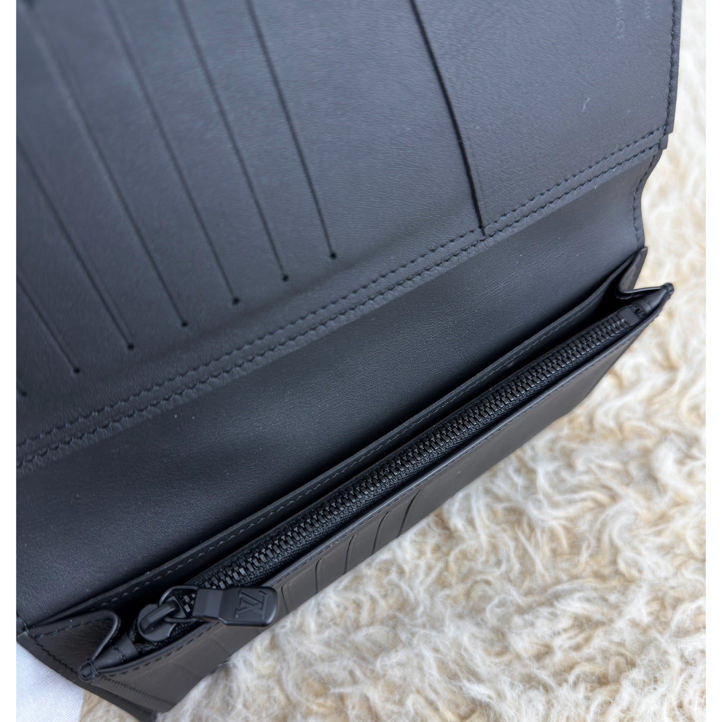 Louis Vuitton Brazza Wallet In Monogram Shadow Black