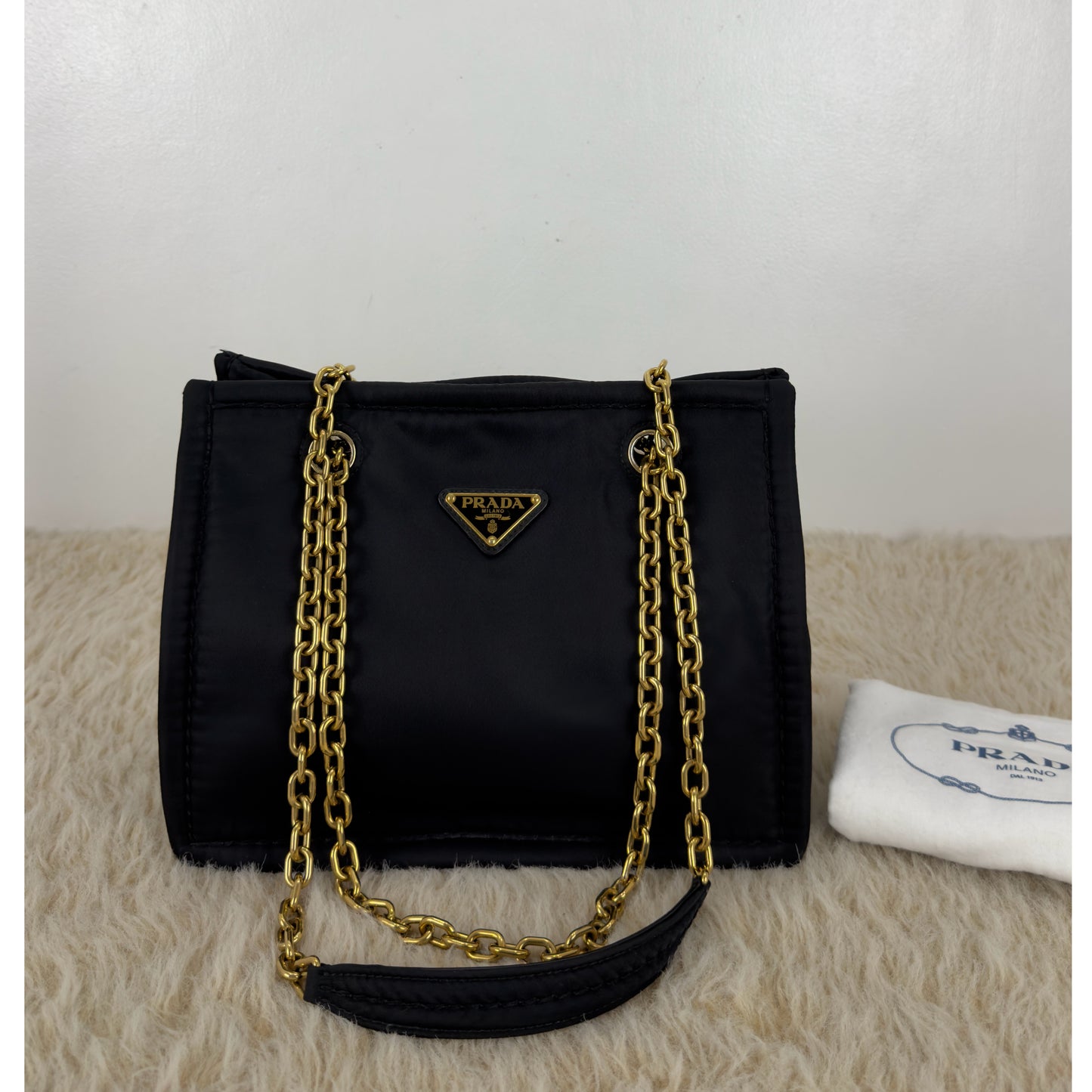 Prada Tessuto Nylon Catena Shoulder Bag
