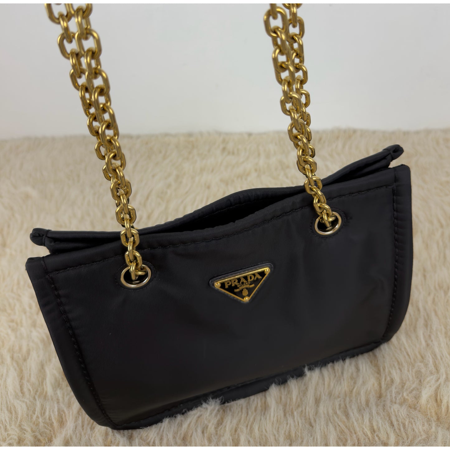 Prada Tessuto Nylon Catena Shoulder Bag