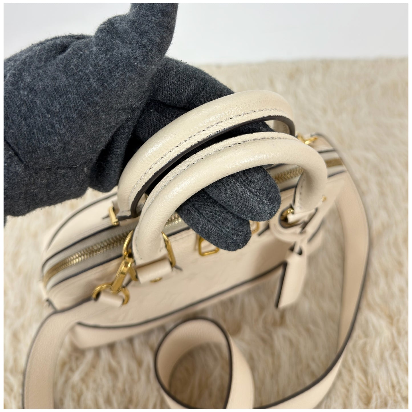 Louis Vuitton Monogram Empreinte Neo Alma BB Creme