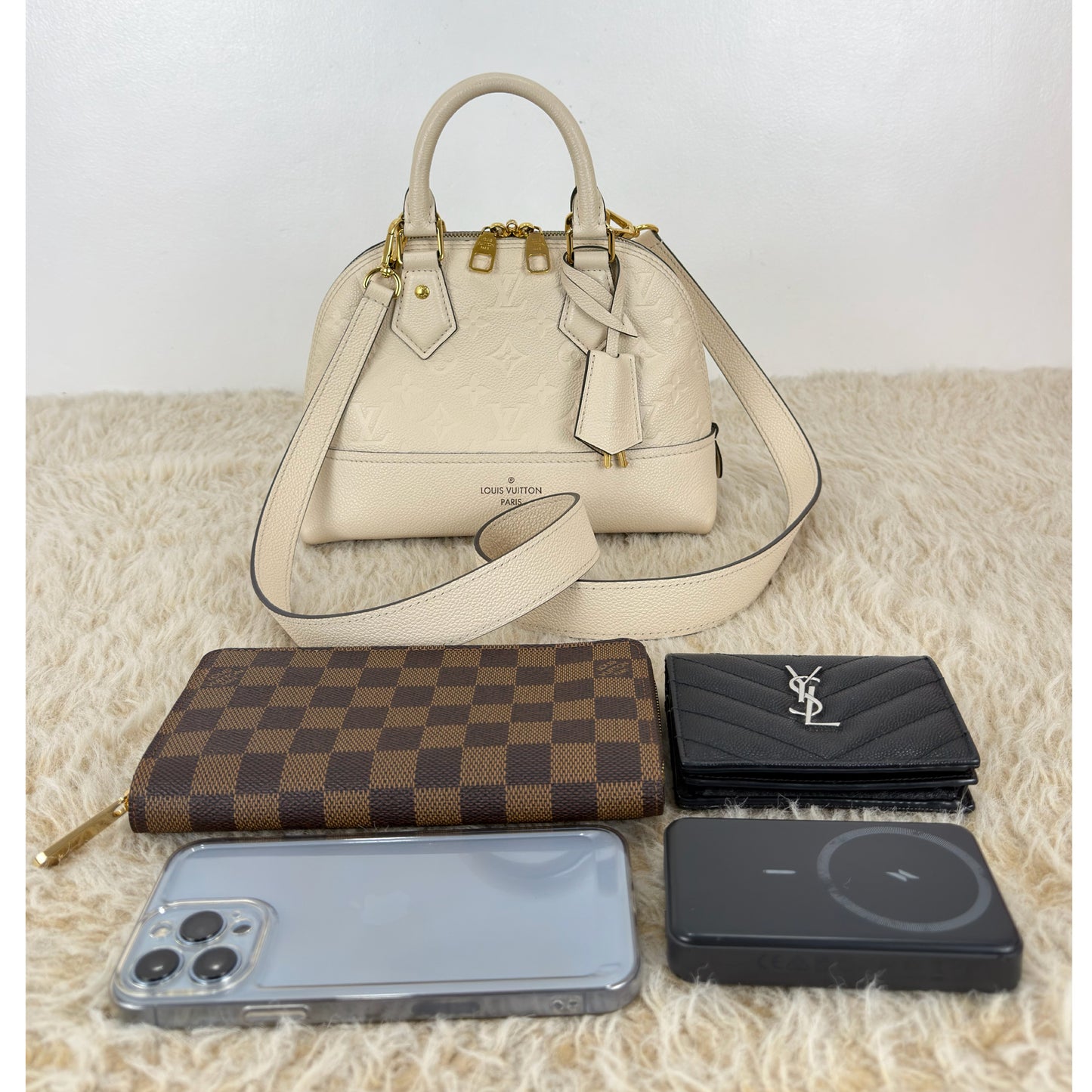 Louis Vuitton Monogram Empreinte Neo Alma BB Creme