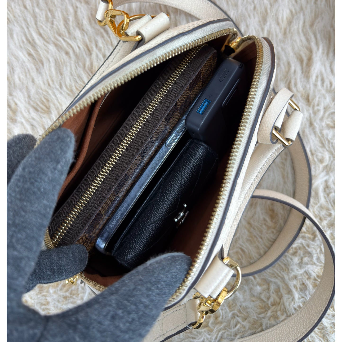 Louis Vuitton Monogram Empreinte Neo Alma BB Creme