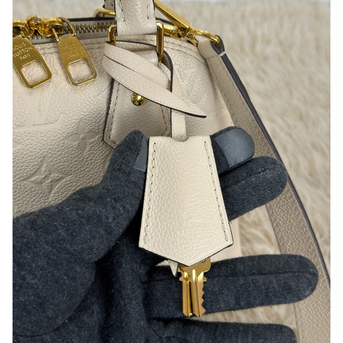 Louis Vuitton Monogram Empreinte Neo Alma BB Creme