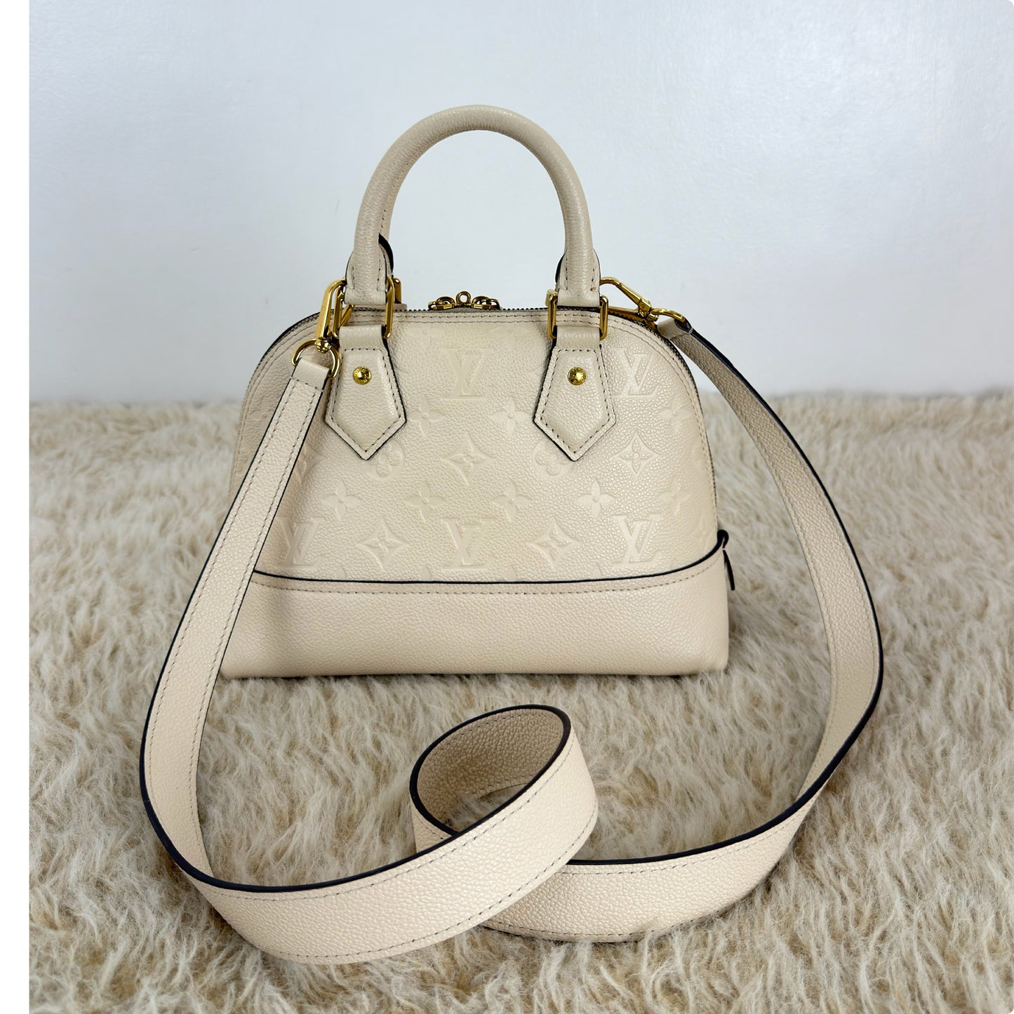 Louis Vuitton Monogram Empreinte Neo Alma BB Creme