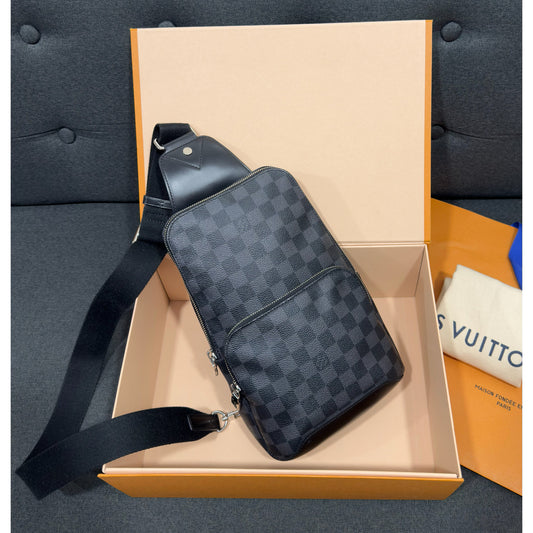 Louis Vuitton LV Avenue Sling Bag In Damier Graphite