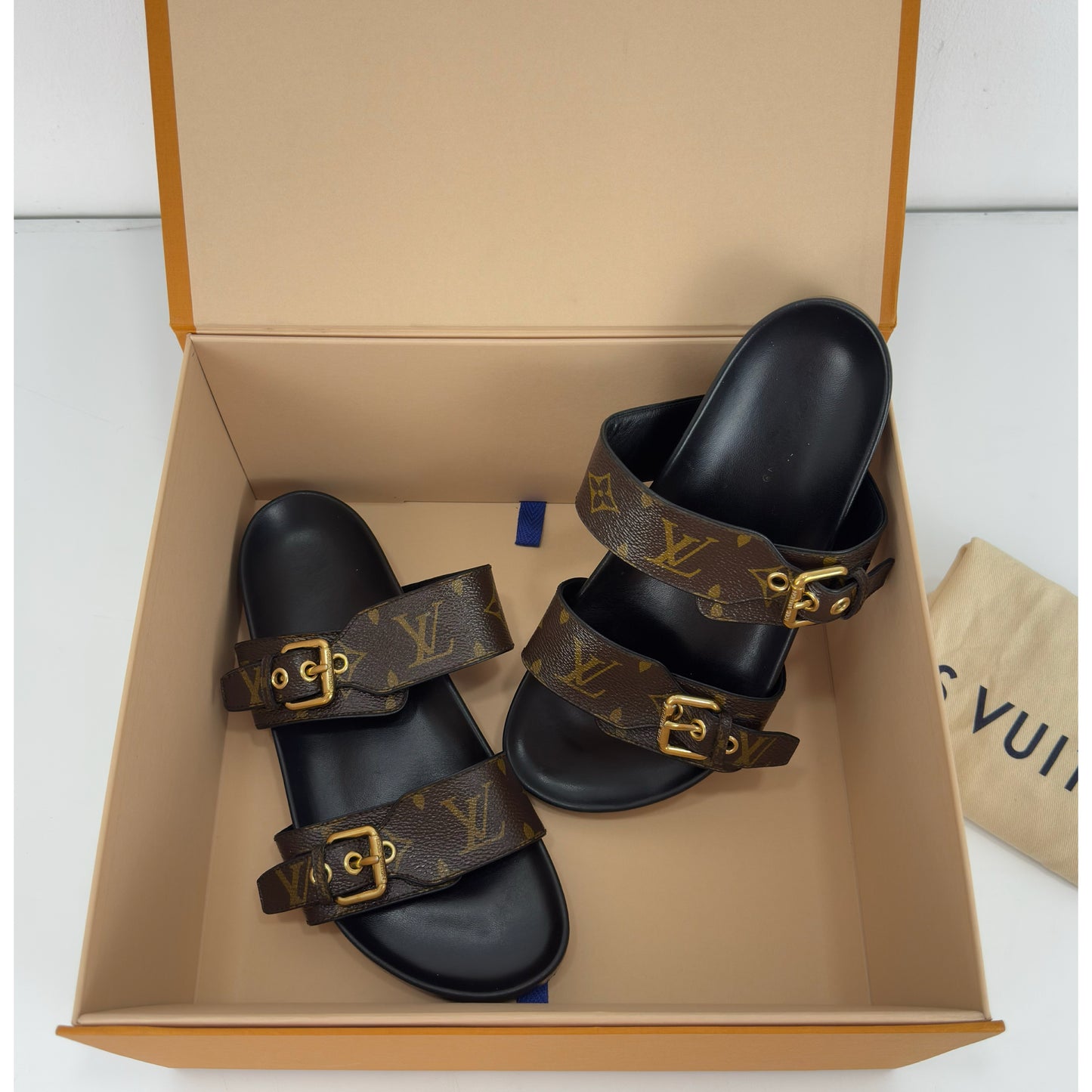 Louis Vuitton Monogram Canvas Bom Dia Comfort Mules Size 37