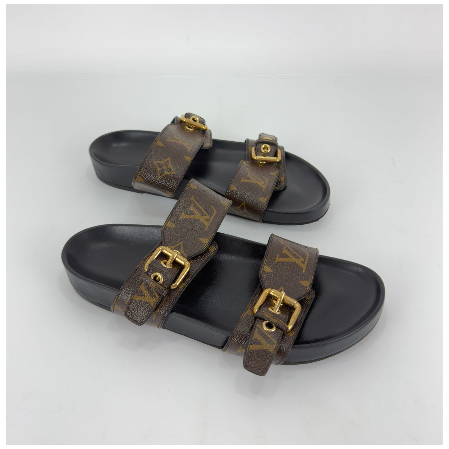 Louis Vuitton Monogram Canvas Bom Dia Comfort Mules Size 37